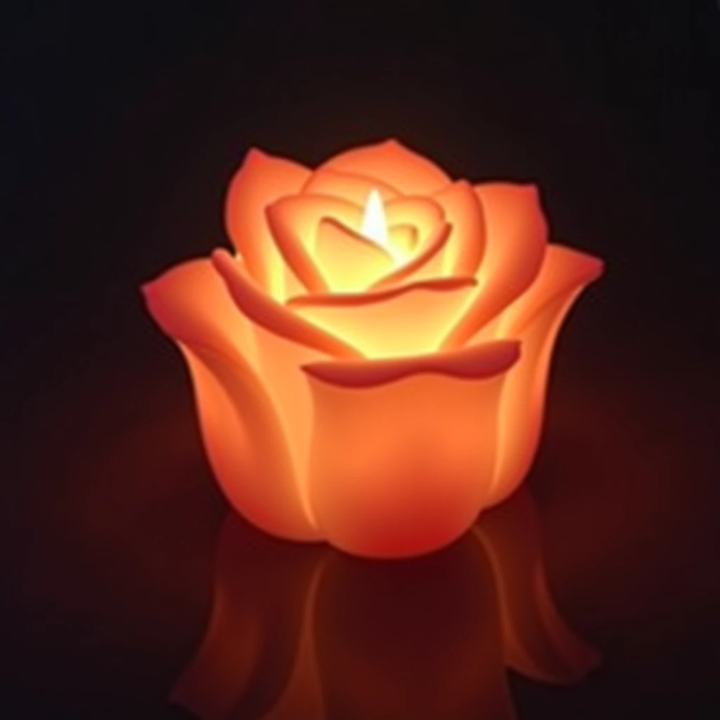 A scented soy candle in a glass jar