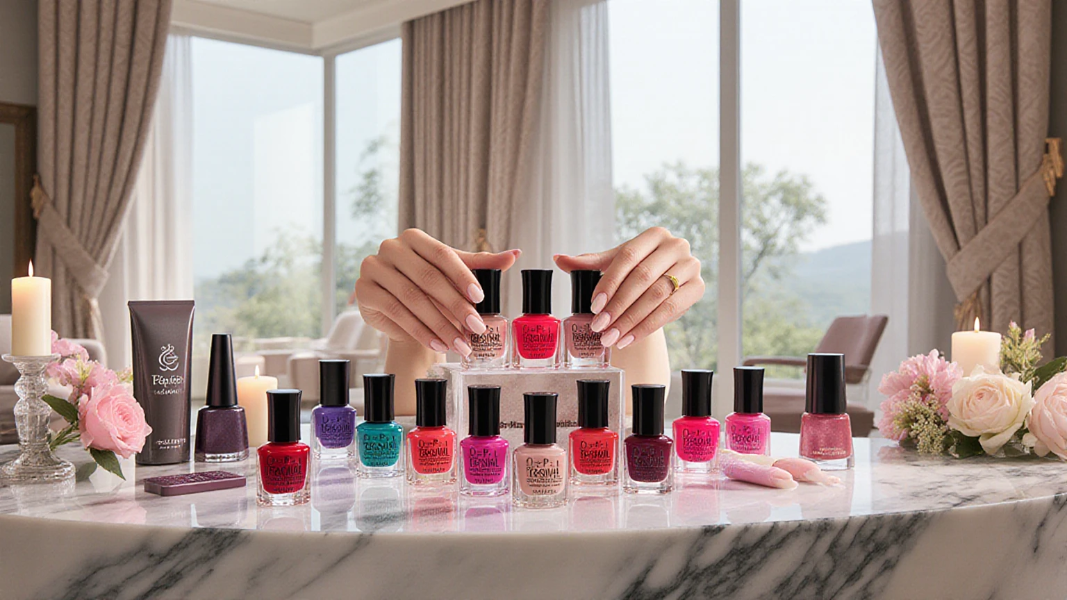 Nail polish and spa items